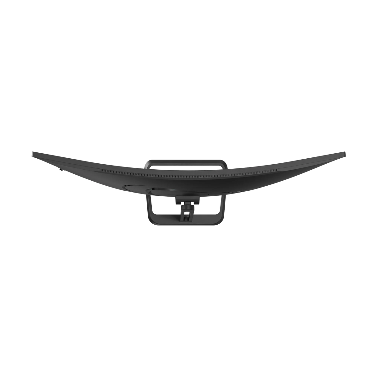 Deco Gear 34″ 180Hz Monitor, top view showing the curve and the stand base