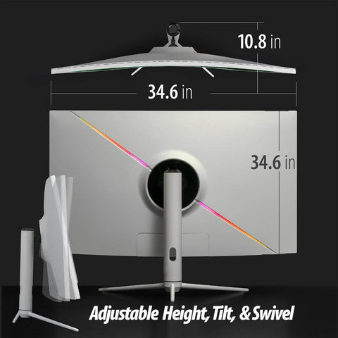 Adjustable Height, Tilt, and Swivel