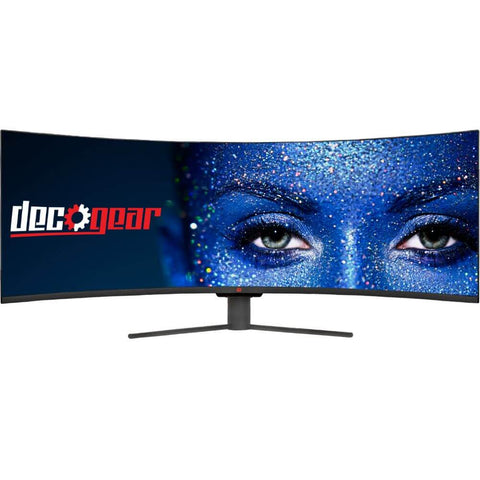 Deco Gear 49" Curved Ultrawide E-LED Gaming Monitor, 32:9, 3840x1080, 144Hz, 3000:1