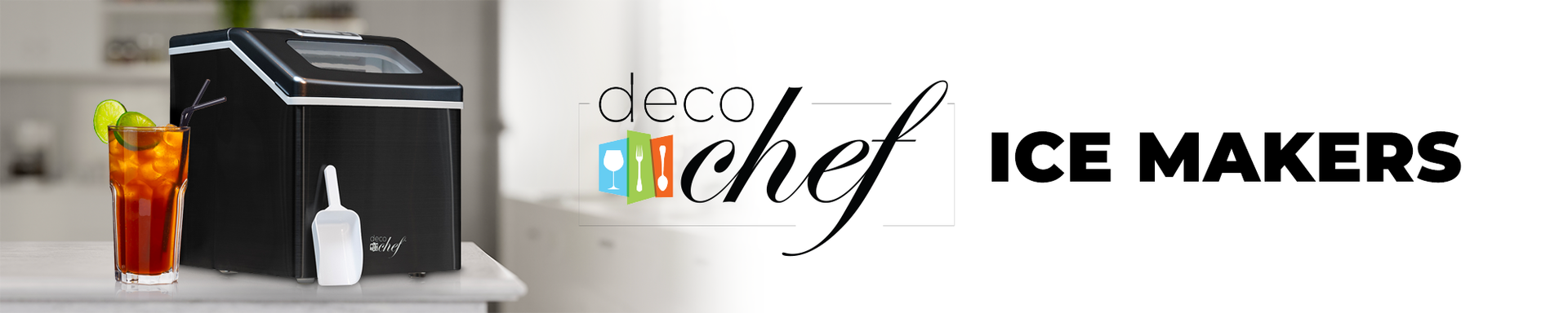 Deco Chef Self-Dispensing Nugget Ice Maker Countertop, 46LB per day  Automatic