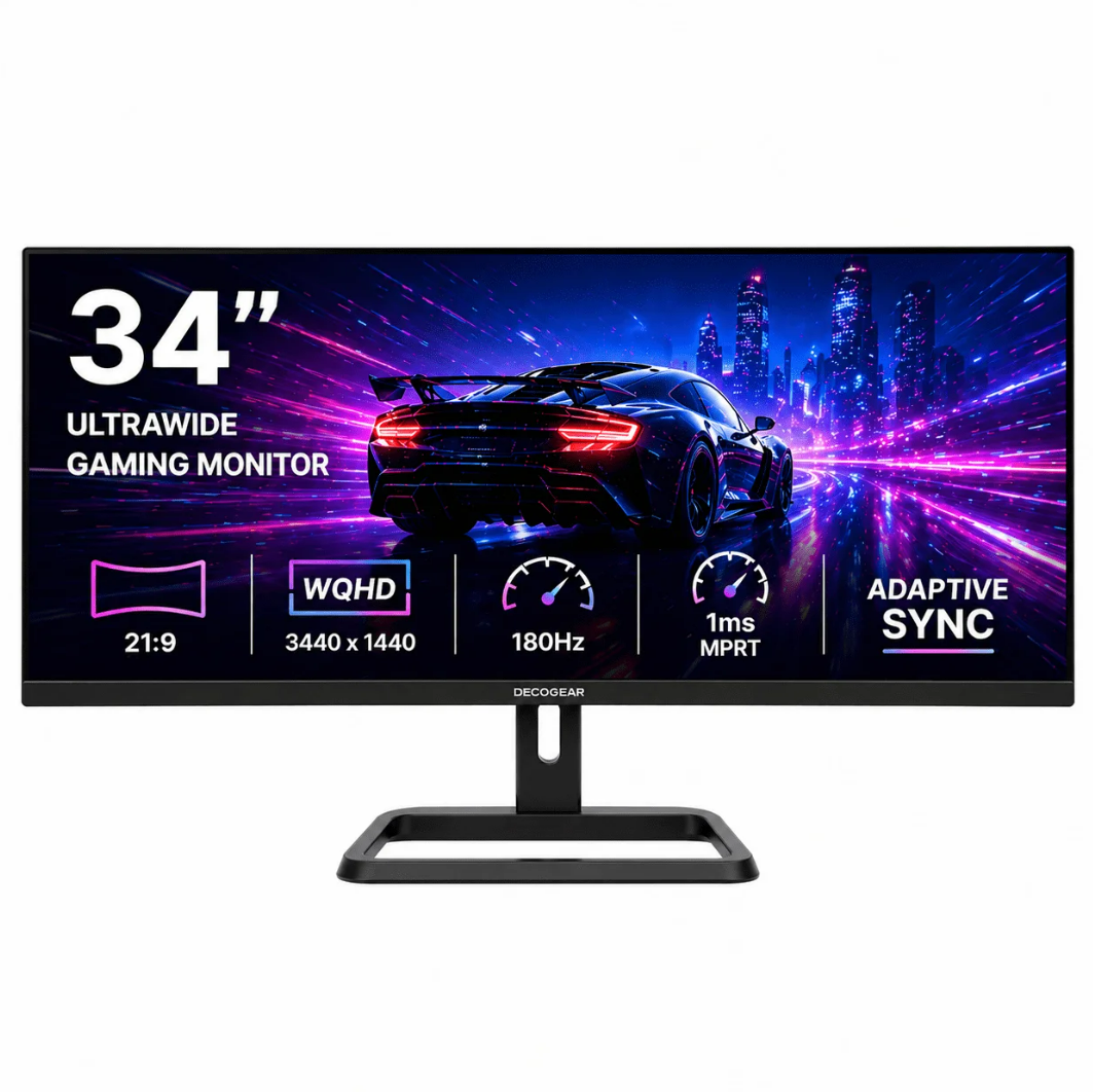 Deco Gear 34” 180Hz Monitor - Used