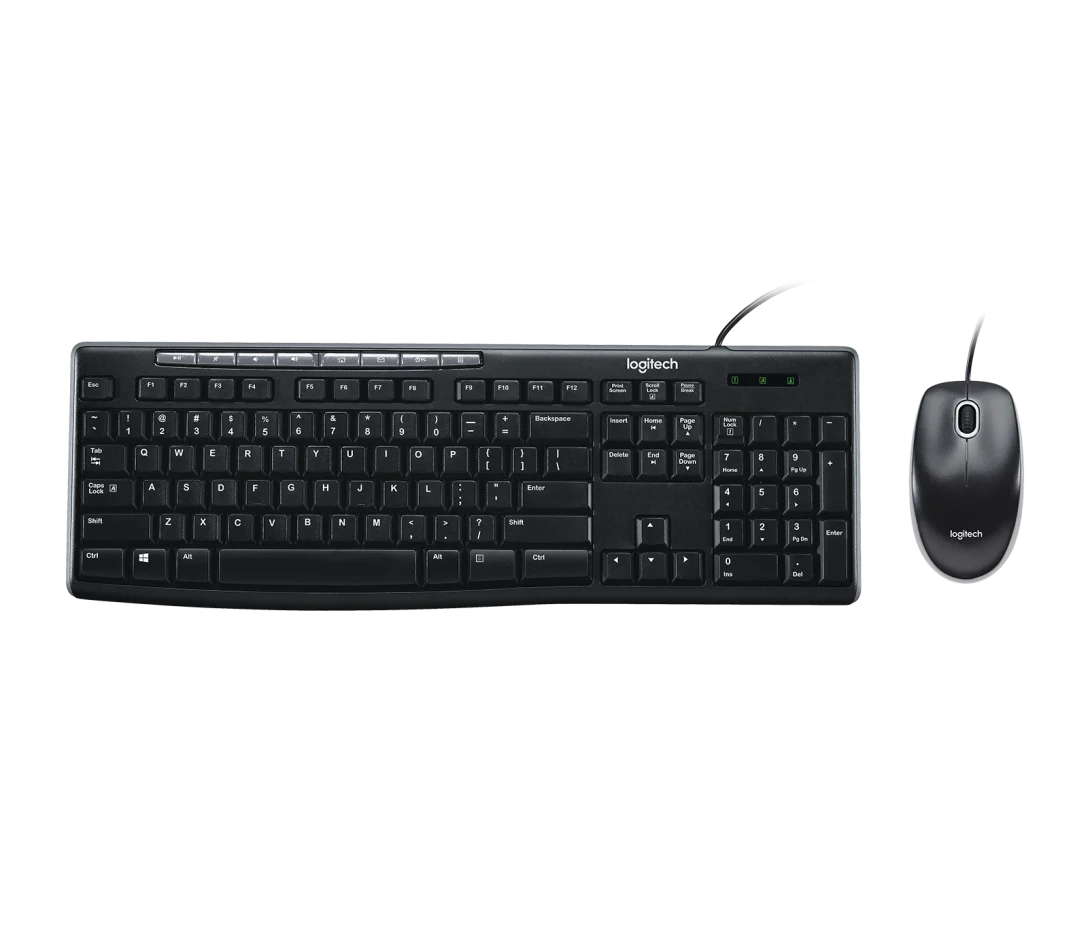 Logitech MK200 Full-Size Keyboard and High-Definition Optical Mouse