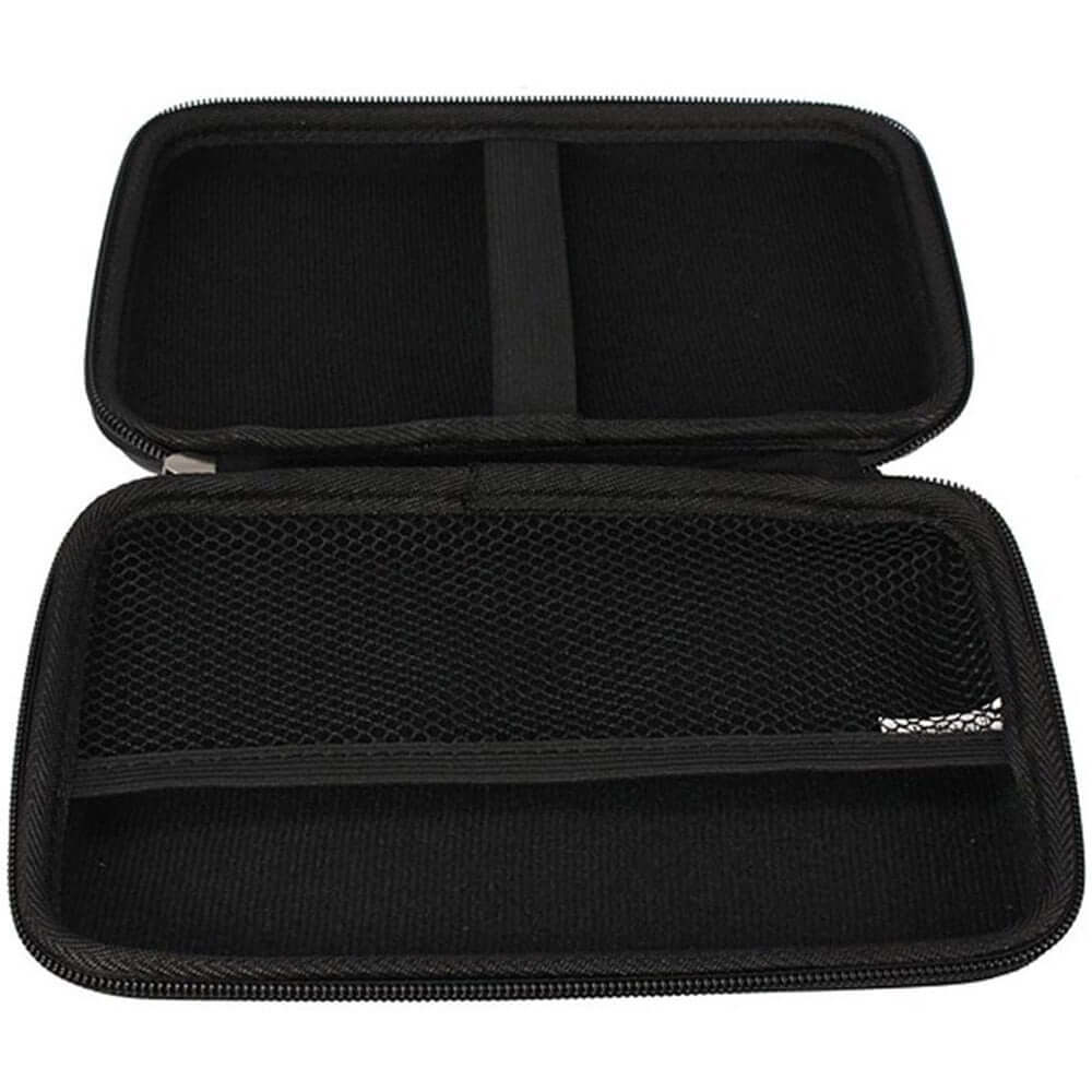 Deco Gear 10" Hard EVA Case for Tablets and GPS with Dual Zipper System - Black with Carbon Fiber Design - DecoGear