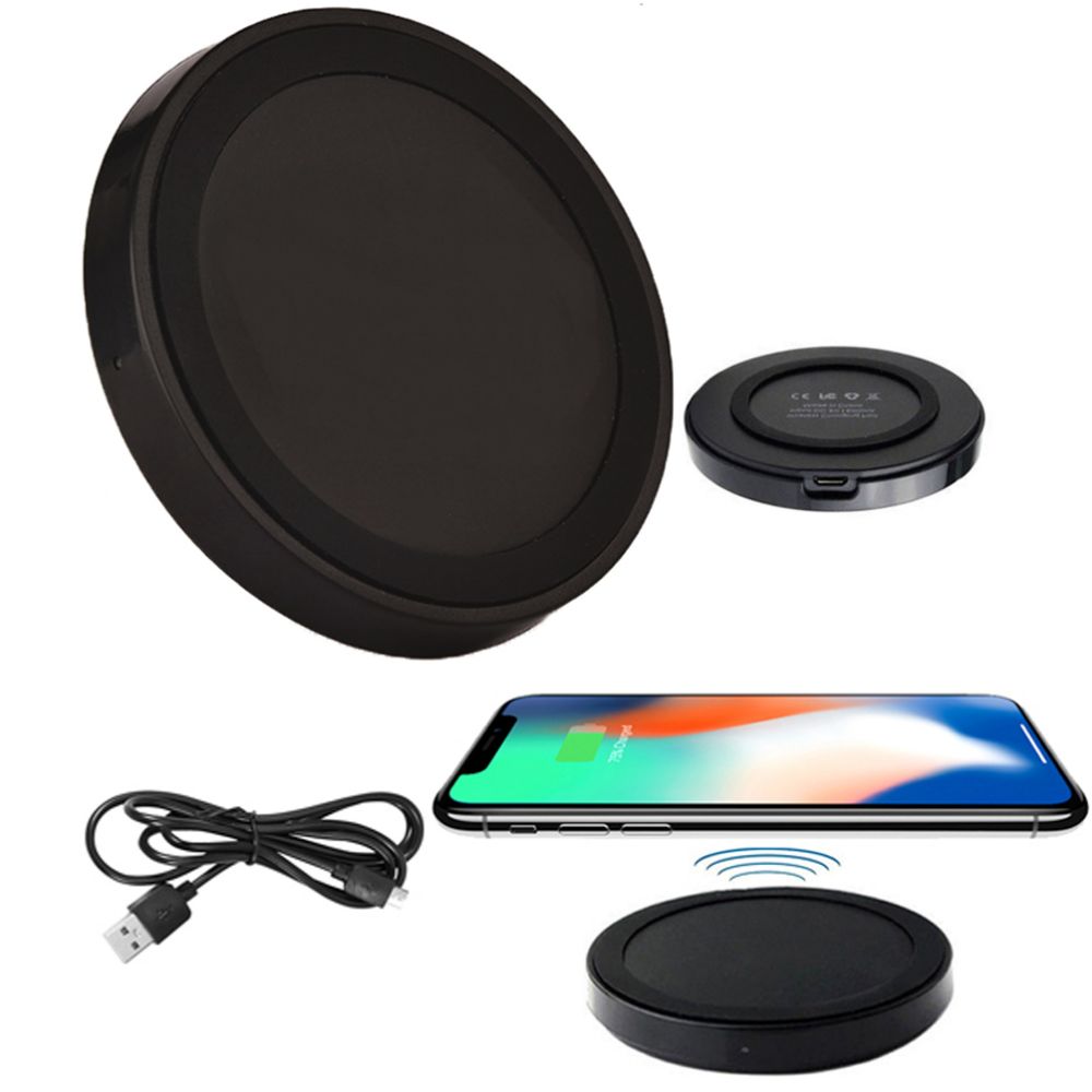 Deco Gear Wireless Charging Base Compact Qi Charger Pad for iPhone X / iPhone 8 / iPhone 8 Plus / Galaxy Note 8 / S8 / S8 Plus / S7 / S7 Edge / Nexus 4 / 5 / 6 / 7 / and Other Qi Enabled Smartphones - Deco Gear