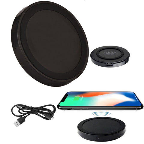 Deco Gear Wireless Charging Base Compact Qi Charger Pad for iPhone X / iPhone 8 / iPhone 8 Plus / Galaxy Note 8 / S8 / S8 Plus / S7 / S7 Edge / Nexus 4 / 5 / 6 / 7 / and Other Qi Enabled Smartphones - Deco Gear