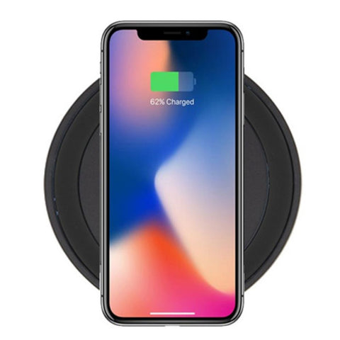 Deco Gear Wireless Charging Base Compact Qi Charger Pad for iPhone X / iPhone 8 / iPhone 8 Plus / Galaxy Note 8 / S8 / S8 Plus / S7 / S7 Edge / Nexus 4 / 5 / 6 / 7 / and Other Qi Enabled Smartphones - Deco Gear