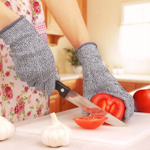 Deco Gear Food Grade Kitchen Safey Cut Resistant EN388 Level 5 Stretch Fit Gloves - DecoGear