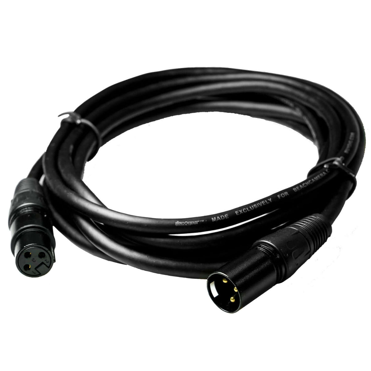 10' XLR Male to XLR Female 16AWG Gold Plated Cable - DecoGear