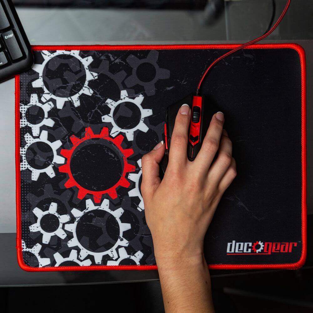 Deco Gear Medium Pro Gaming Mouse Pad Water Resistant Non-Slip (11" x 14") - DecoGear