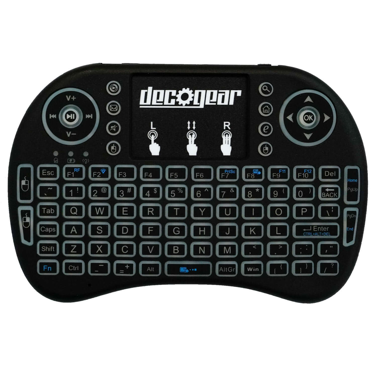 2.4GHz Smart Wireless Backlit Keyboard - DecoGear