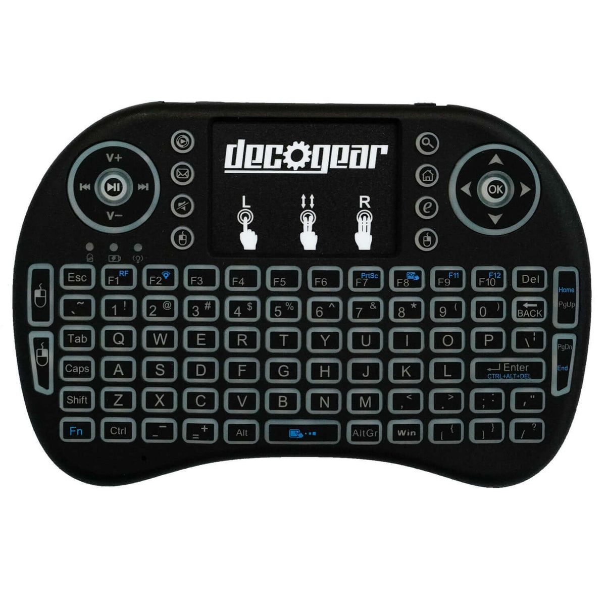 2.4GHz Smart Wireless Backlit Keyboard - DecoGear