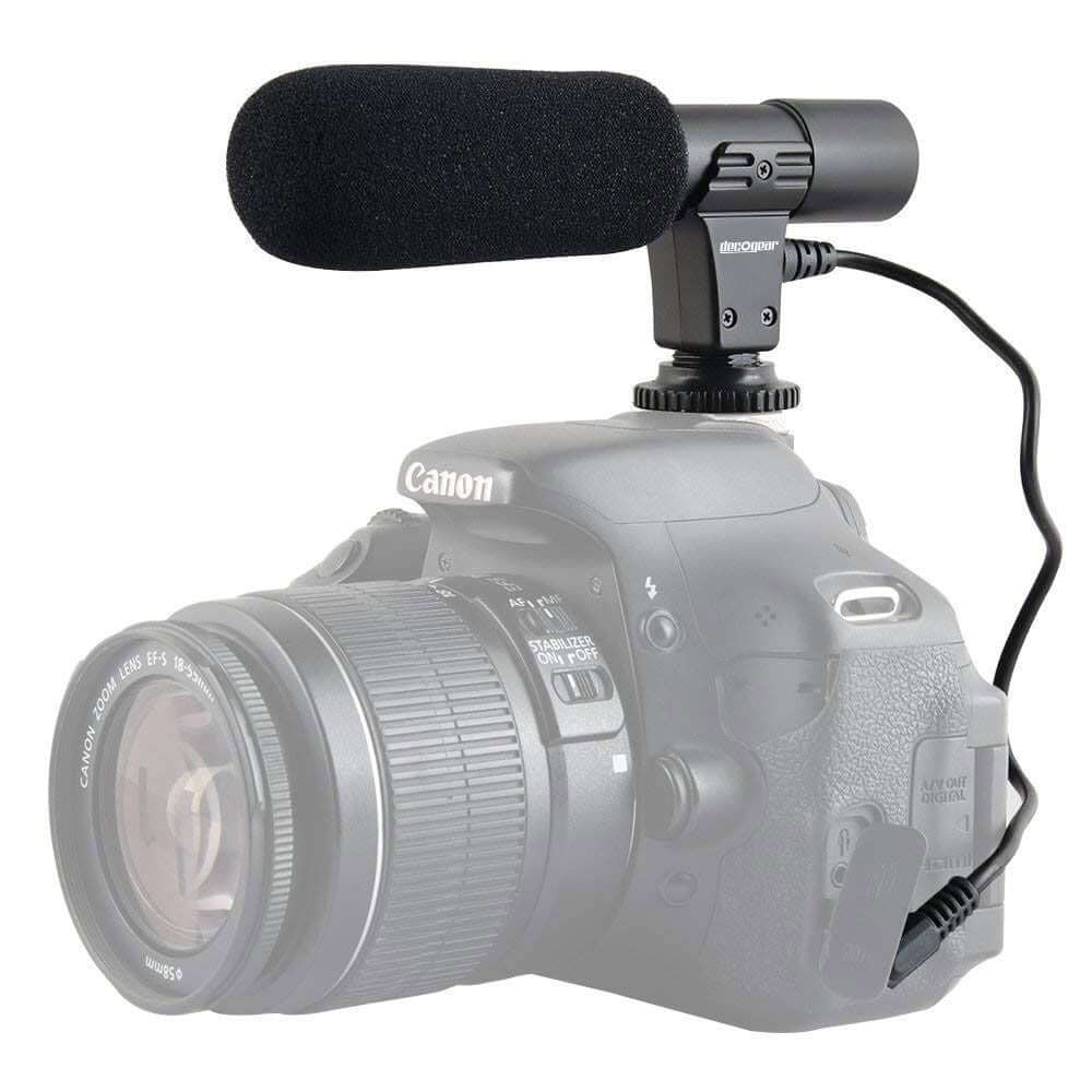 Deco Gear Mobile Pro Photographer Video Recording Bundle for DSLR & Mirrorless Cameras - Shotgun Mic, LED Constant Lighting, Monopod, Backpack and More - DecoGear