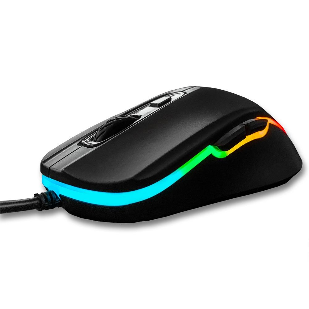 Deco Gear Wired Gaming Mouse, 800-5000 Adjustable DPI, 11 RGB Backlit Modes - Deco Gear