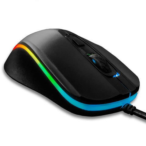 Deco Gear Wired Gaming Mouse, 800-5000 Adjustable DPI, 11 RGB Backlit Modes - Deco Gear