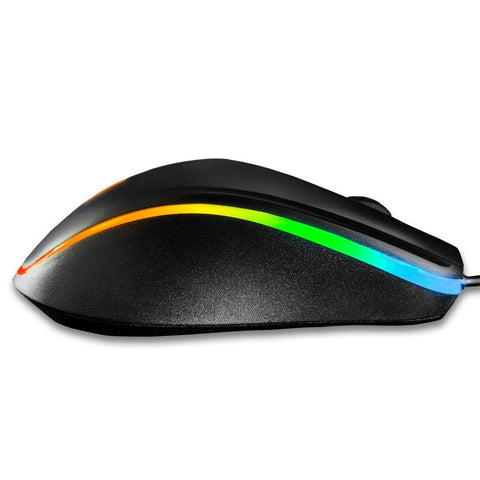 Deco Gear Wired Gaming Mouse, 800-5000 Adjustable DPI, 11 RGB Backlit Modes - Deco Gear