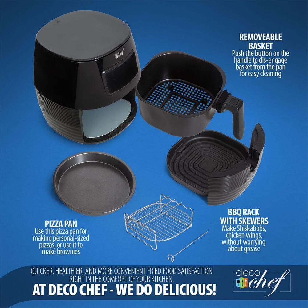 Deco Chef Digital 5.8QT Electric Air Fryer – Deco Gear