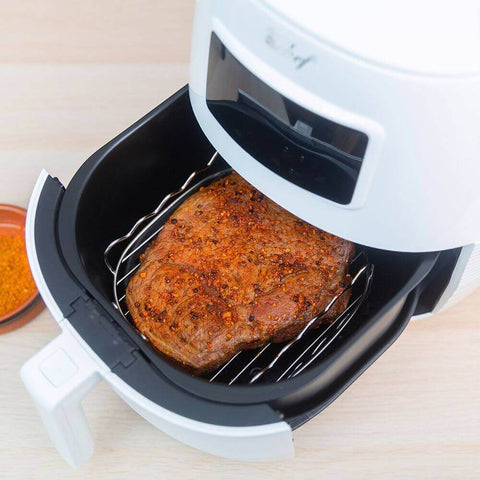 Deco Chef 5.8QT Digital Electric Air Fryer with Accessories and Cookbook- Air Frying, Roasting, Baking, Crisping, and Reheating for Healthier and Faster Cooking (White) - DecoGear