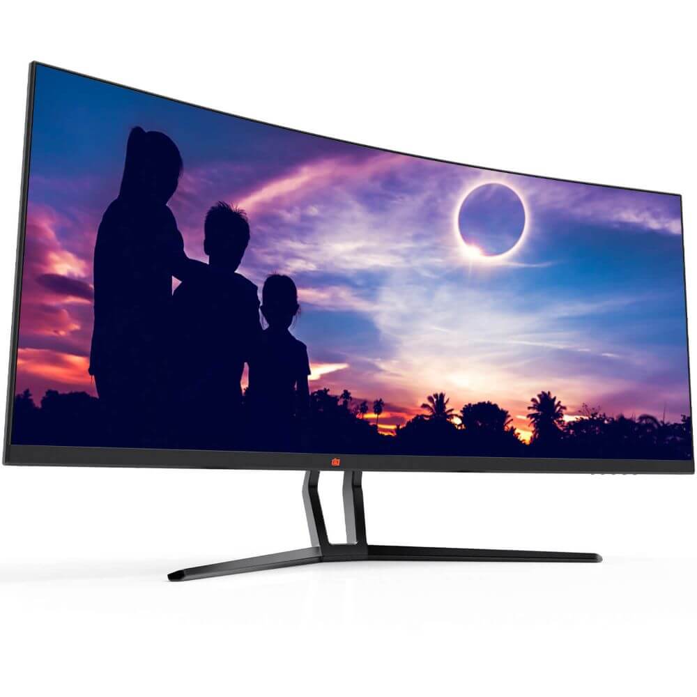 Deco Gear 35" Curved Ultrawide E-LED Gaming Monitor, 21:9 Aspect Ratio, Immersive 3440x1440 Resolution, 100Hz Refresh Rate, 3000:1 Contrast Ratio (DGVIEW201) - DecoGear