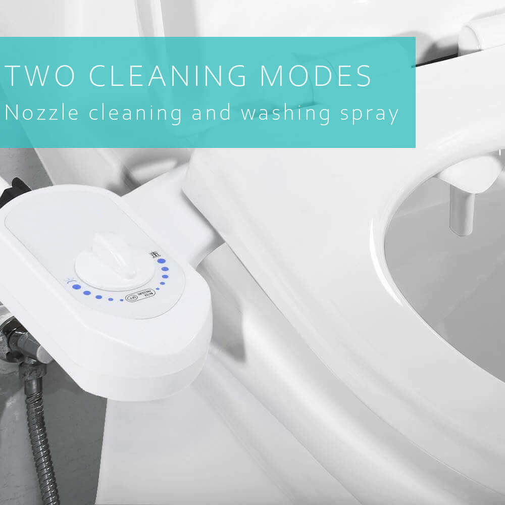 Deco Essentials Non-Electric Single Nozzle Toilet Seat Bidet for Standard 15/16" - DecoGear