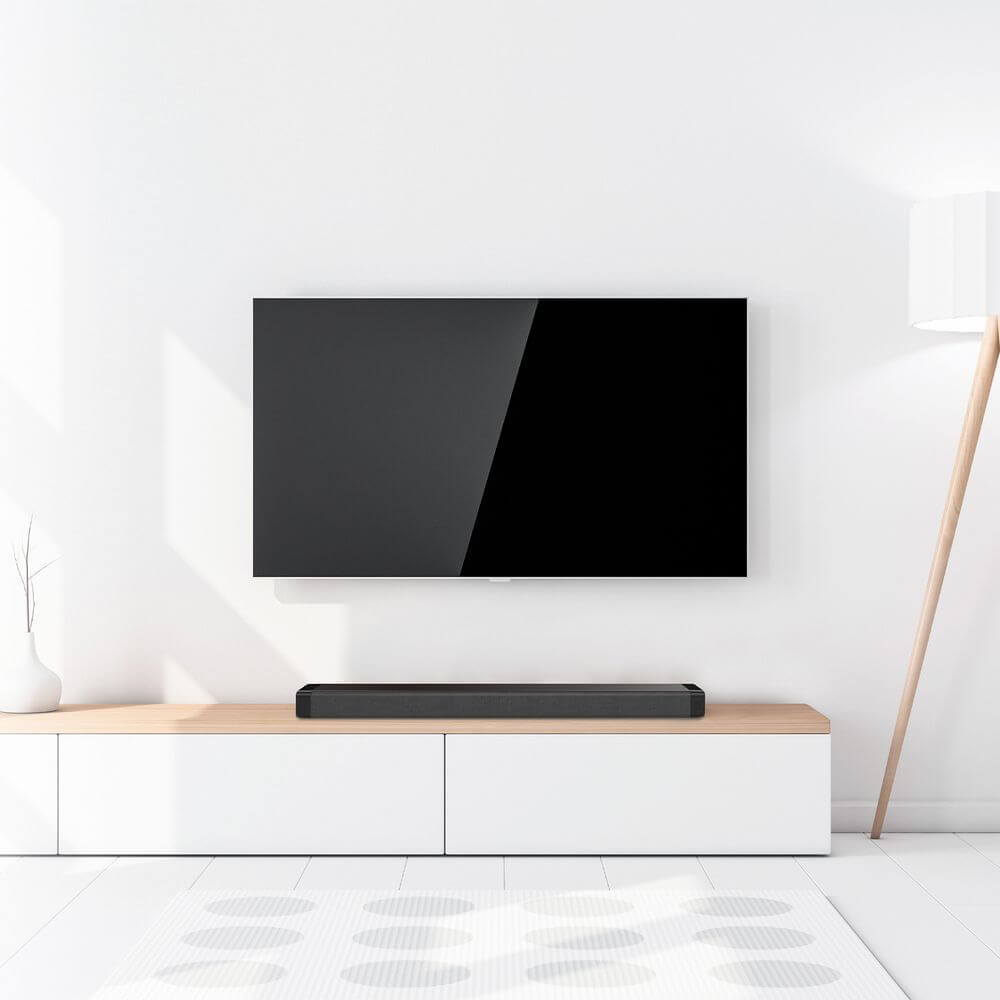 Deco Home 60W 2.0 Channel Audio Soundbar with Built-in Dual Subwoofers and Four 2.5" Drivers, Multi-Input Connections, HDMI ARC, Optical, AUX, and Wireless Connections - DecoGear