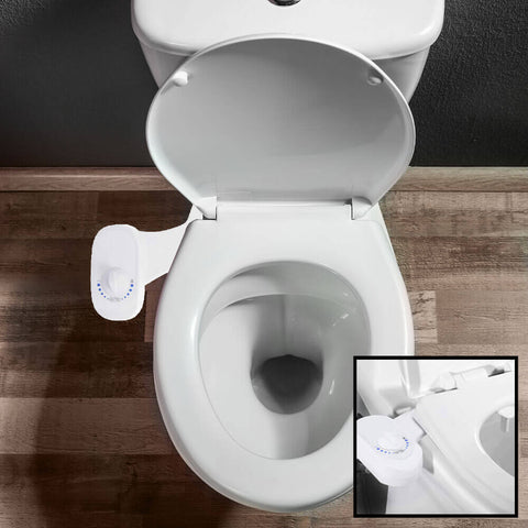 Deco Essentials Non-Electric Single Nozzle Toilet Seat Bidet for Standard 15/16" - DecoGear