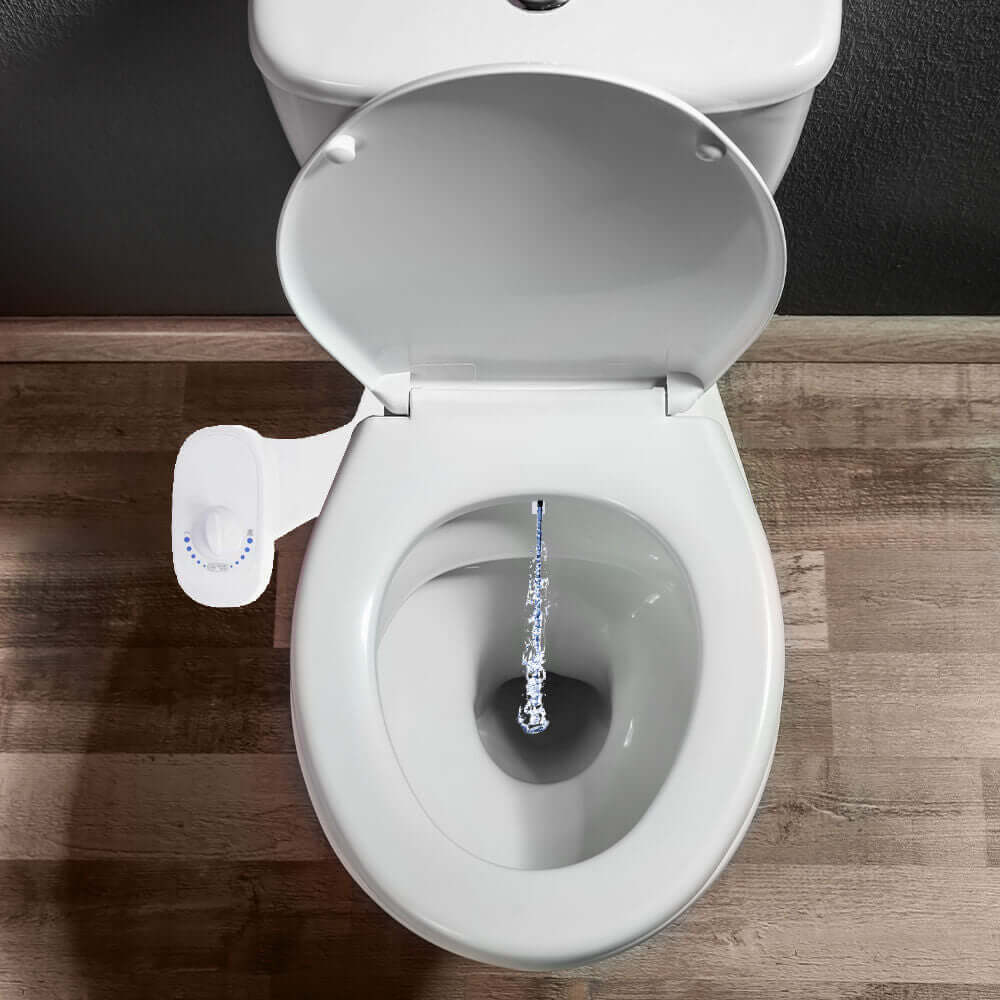 Deco Essentials Non-Electric Single Nozzle Toilet Seat Bidet for Standard 15/16" - DecoGear