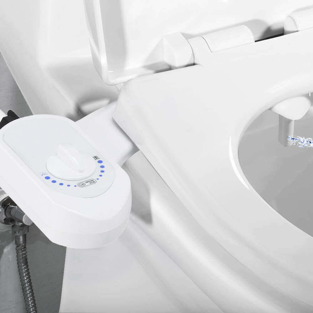 Deco Essentials Non-Electric Single Nozzle Toilet Seat Bidet for Standard 15/16" - DecoGear