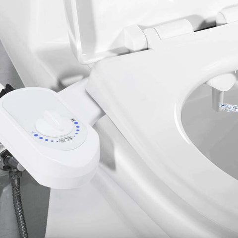 Deco Essentials Non-Electric Single Nozzle Toilet Seat Bidet for Standard 15/16" - DecoGear