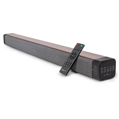 Deco Home 60W 2.0 Channel Audio Soundbar with Built-in Dual Subwoofers and Four 2.5" Drivers, Multi-Input Connections, HDMI ARC, Optical, AUX, and Wireless Connections - DecoGear