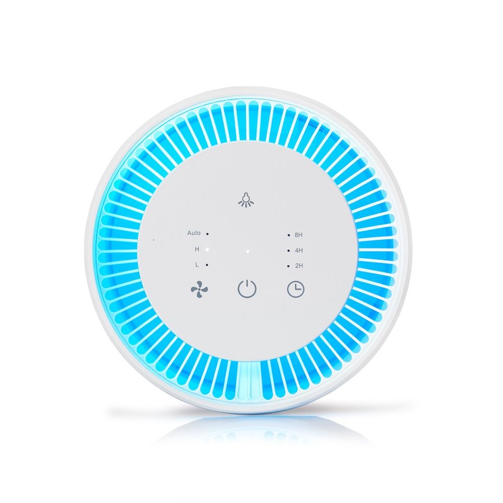 Deco Home AIRHEP13W Compact Air Purifier with HEPA 13 and Infrared Technology, Filter Allergens, Dust, Pollen, Mold, Organic Compounds, and more, for Home or Office - Deco Gear