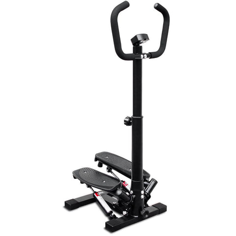 Deco Home Exercise Step Machine w/ Adjustable Stability Handle Bars, Non-Slip Pedals, and LCD Tracking Display, Low-Impact Fitness Equipment for Homes, Apartments, Dorms, and more - DecoGear