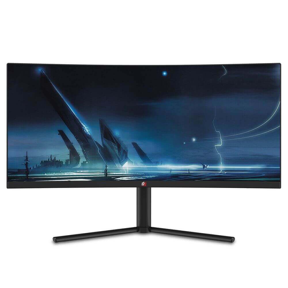 Deco Gear DGVM29PB 29-Inch 2560x1080 100Hz VA Curved Gaming Monitor, 4ms Response Time, 3000:1 Contrast Ratio, sRGB, NTSC 85, DCI-P3, and Adobe RGB Color Accurate - DecoGear