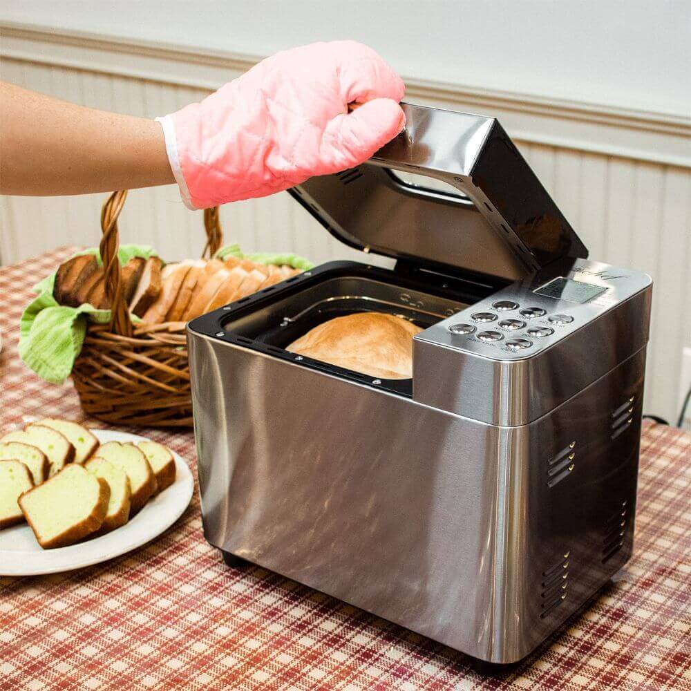 Deco Chef 2 LB Stainless Steel Bread Maker with Smart Cooking  Programs+Warranty 
