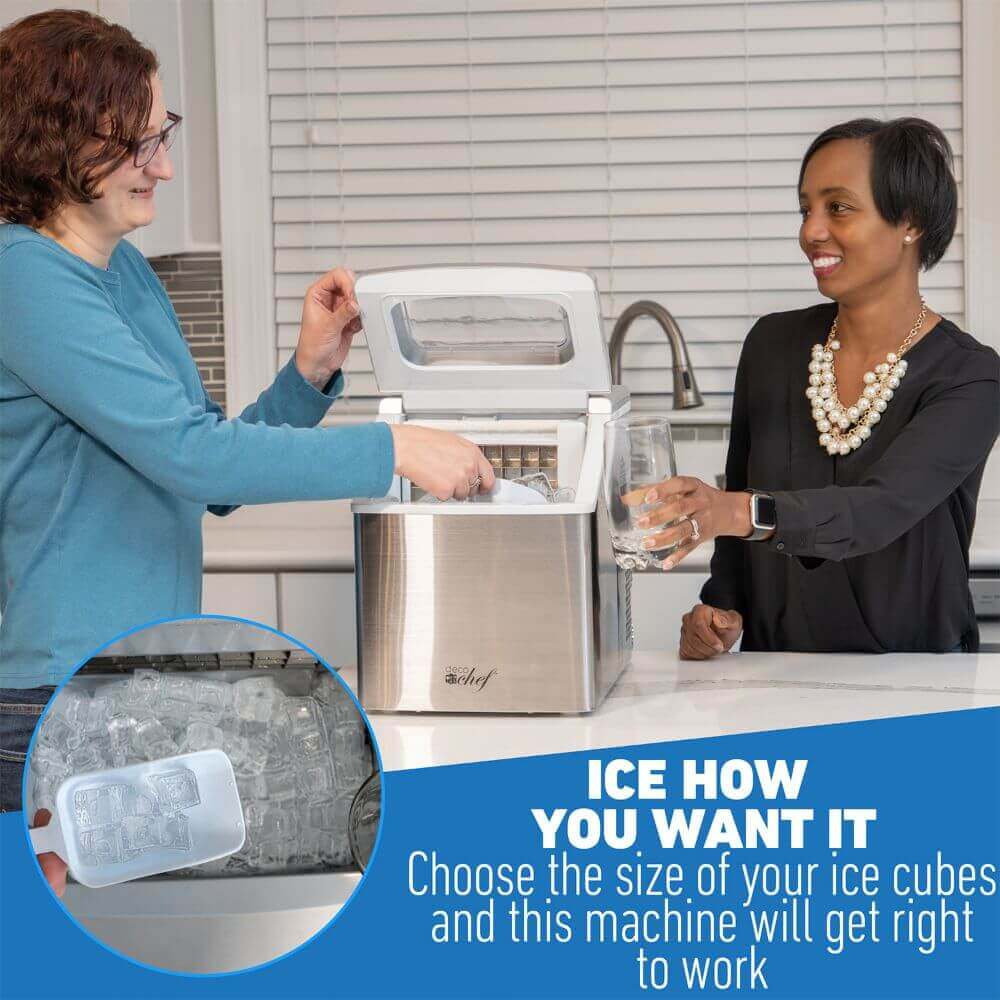 Stainless Steel Ice Maker: Frigidaire 40lb