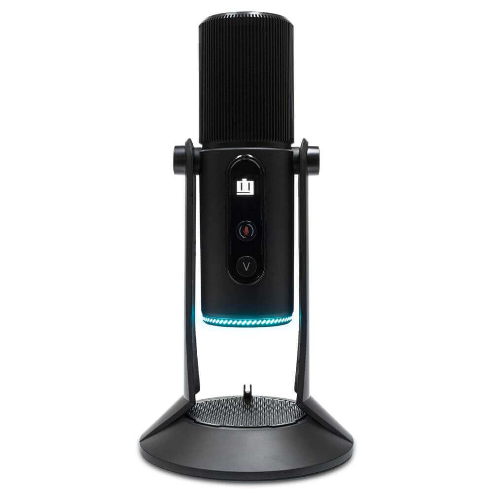 Deco Gear PC Microphone for Gaming, Streaming, Singing, Recording, and Meetings, Features RGB Lighting, Stereo, Cardioid, Omnidirectional, and Bidirectional Recording, USB Plug and Play - DecoGear