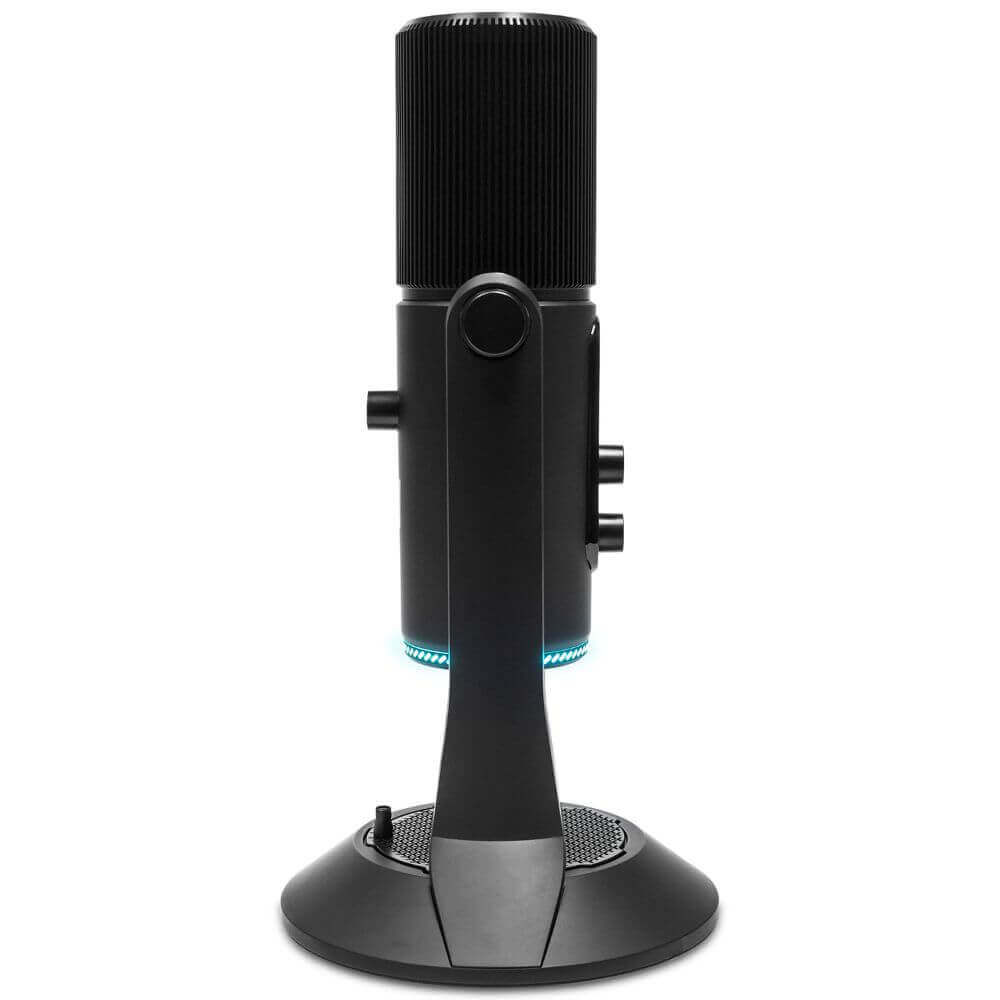 Deco Gear PC Microphone for Gaming, Streaming, Singing, Recording, and Meetings, Features RGB Lighting, Stereo, Cardioid, Omnidirectional, and Bidirectional Recording, USB Plug and Play - DecoGear
