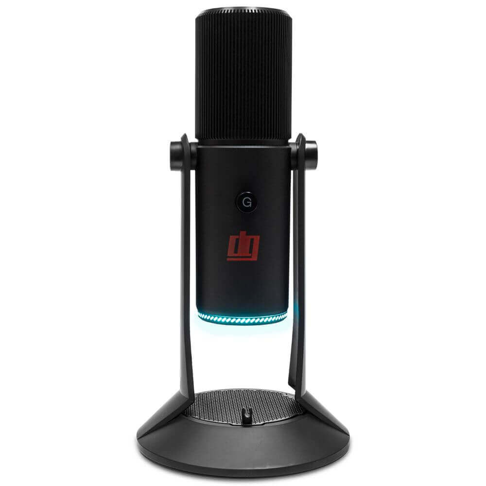 Deco Gear PC Microphone for Gaming, Streaming, Singing, Recording, and Meetings, Features RGB Lighting, Stereo, Cardioid, Omnidirectional, and Bidirectional Recording, USB Plug and Play - DecoGear