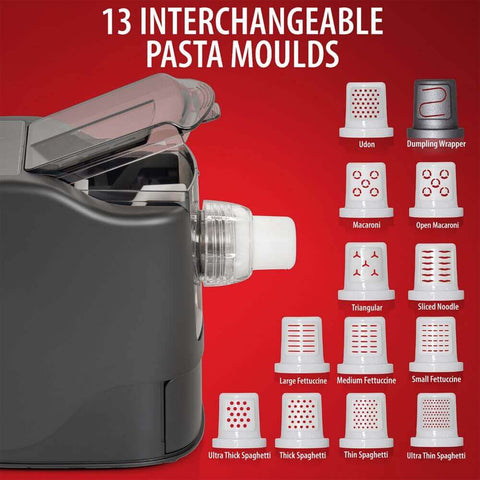 Deco Chef Automatic Pasta Maker, 13 Pasta Types, Ready in 10 Minutes, Dishwasher Safe - DecoGear