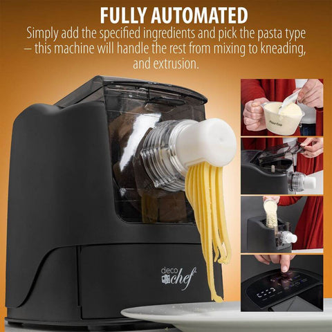 Deco Chef Automatic Pasta Maker, 13 Pasta Types, Ready in 10 Minutes, Dishwasher Safe - DecoGear