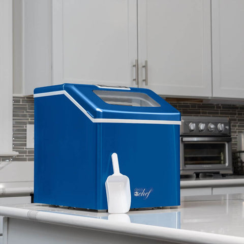 Deco Chef 40LB Per Day Countertop Ice Maker 2.4lb of Ice Every 15-20 Minutes, Blue