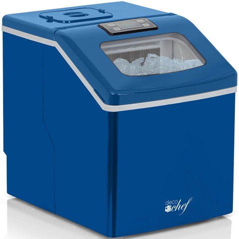 Deco Chef 40LB Per Day Countertop Ice Maker 2.4lb of Ice Every 15-20 Minutes, Blue
