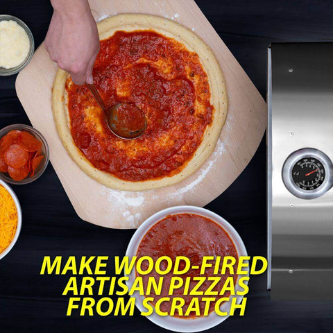 Make wood fired artisan pizzas from scratch