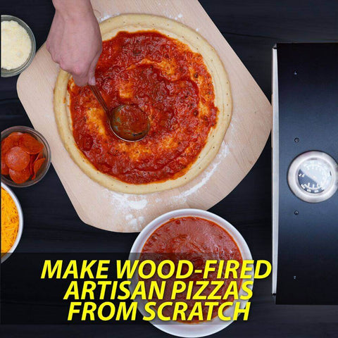 Make wood fired artisan pizzas from scratch