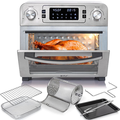 Deco Chef 24QT Countertop Toaster Air Fryer Oven + Bonus Deco Chef 16 Piece Knife Set - Deco Gear