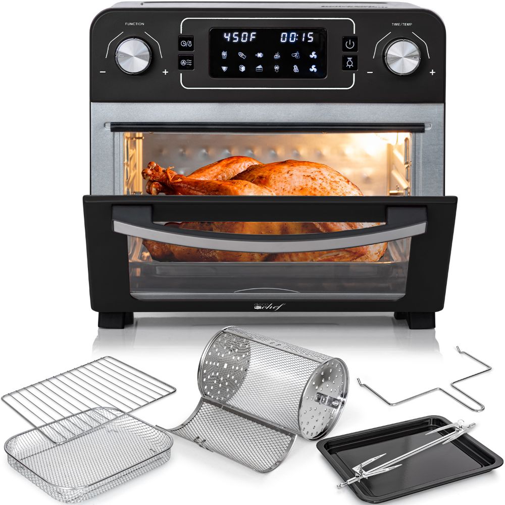 Deco Chef 24QT Countertop Toaster Air Fryer Oven + Bonus Deco Chef 16 Piece Knife Set - Deco Gear