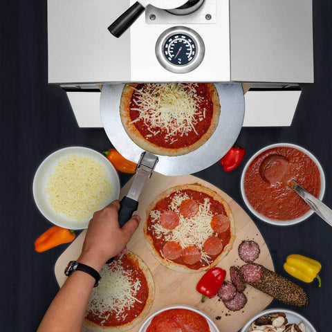 Deco Chef 2-in-1 Propane Gas Pizza Oven & Grill, Portable, with Pizza Stone, Peel, Rack
