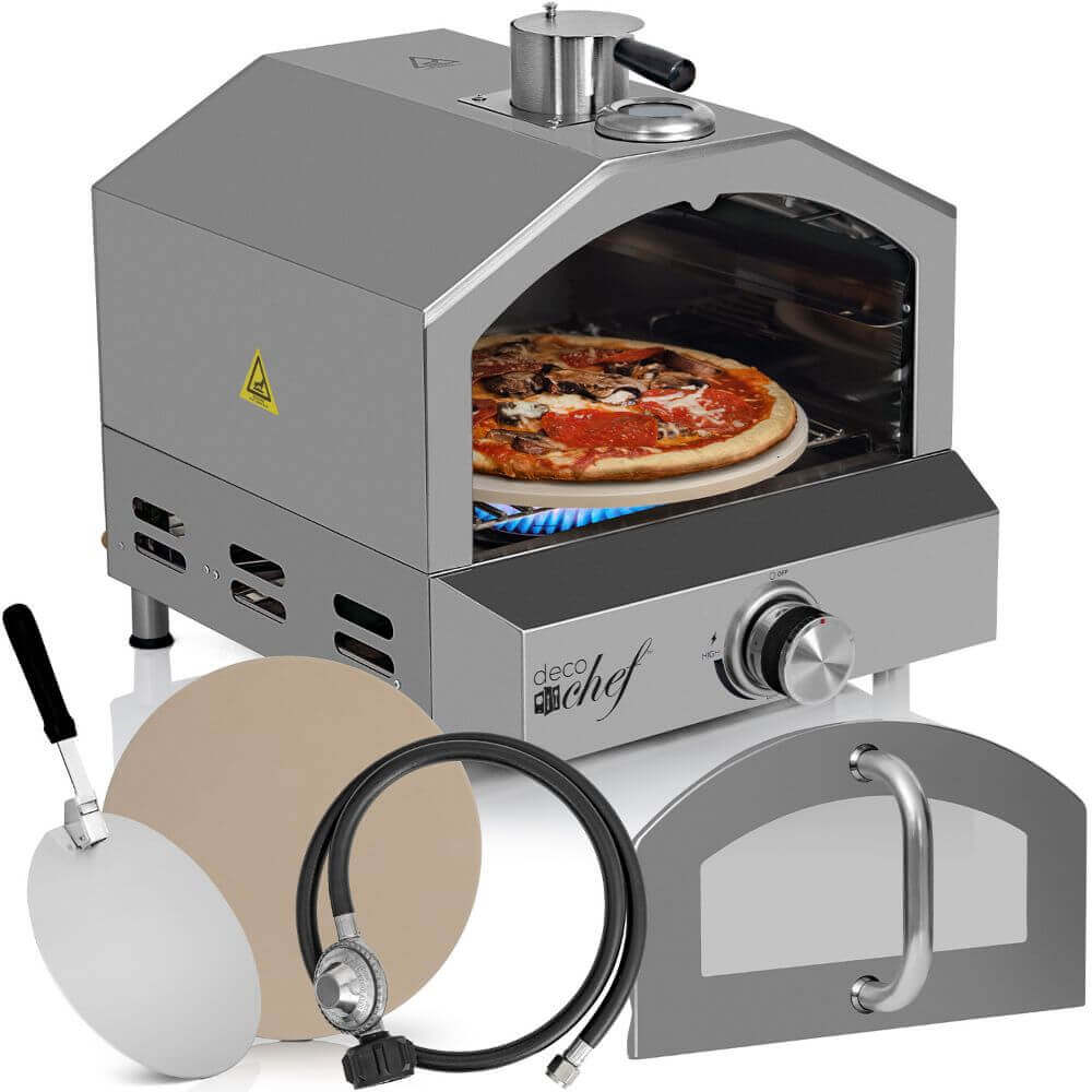 Deco Chef 2 in 1 Gas Pizza Oven