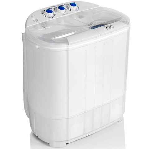 Deco Home 13LB Compact Twin Tub Washing Machine, Agitation Wash and Spin Dry, Portable
