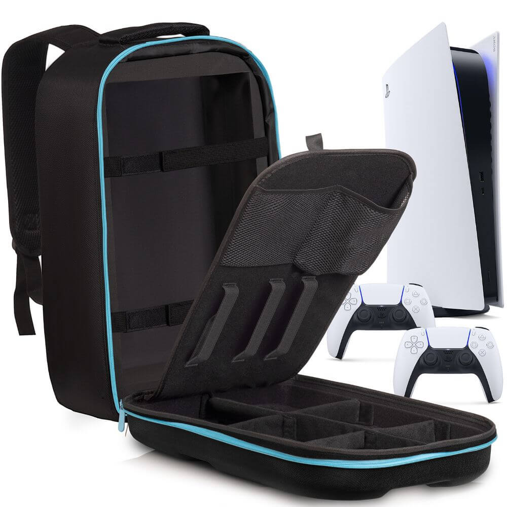 Deco Gear Playstation 5 Travel and Safe Storage Backpack for Console and Accessories