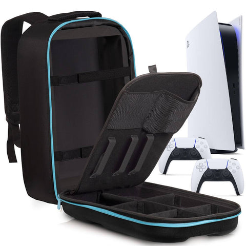 Deco Gear Playstation 5 Travel and Safe Storage Backpack for Console and Accessories